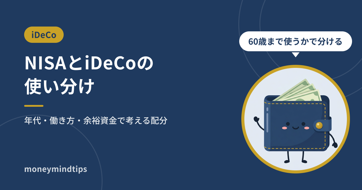 NISAとiDeCoの使い分け｜年代・働き方・余裕資金で考える配分